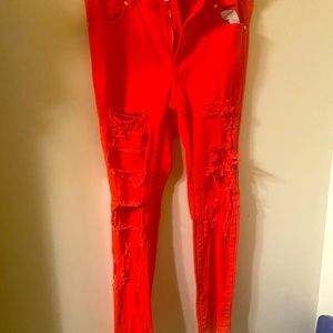 Ling Women Red Jean